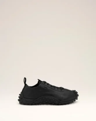 Zapatillas Mirage de piel de vaca negra