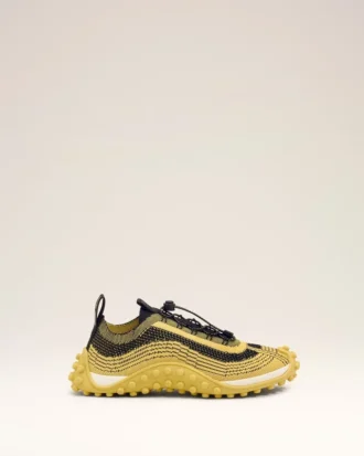 Zapatillas Mirage de punto amarillo