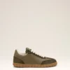 Zapatillas Step de piel de vacuno verde Zapatillas Step de piel de vacuno verde