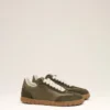 Zapatillas Step de piel de vacuno verde Zapatillas Step de piel de vacuno verde