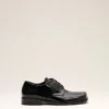 Zapatos derby de piel de vaca negra Zapatos derby de piel de vaca negra