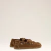 Zapatos náuticos de piel de vaca marrón Zapatos náuticos de piel de vaca marrón